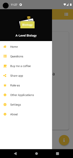 Android application AL Biology Flash Cards screenshort