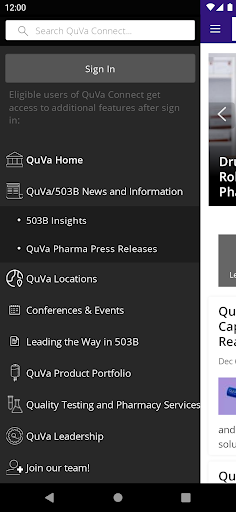 QuVa Connect Screen 2