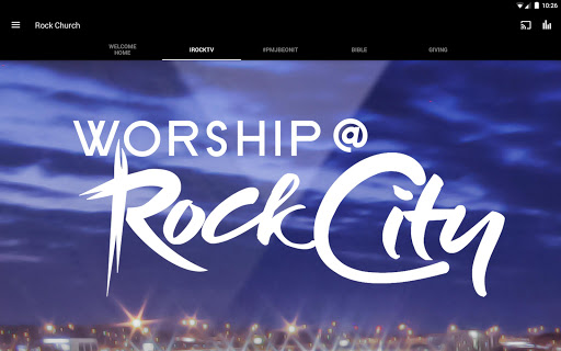 Screenshot of Rock City App