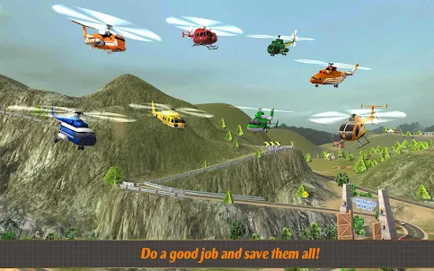 Helicopter Hill Rescue Pro
