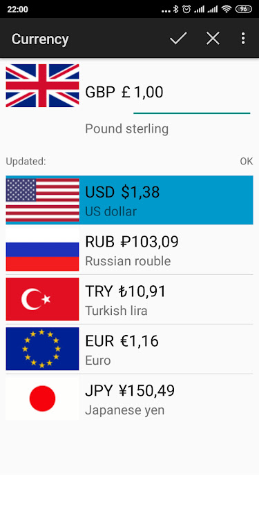 Currency converter calculator. - 1.0 - (Android)
