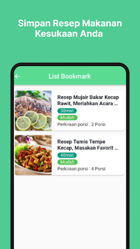 Perpustakaan Resep Makanan Screen 2