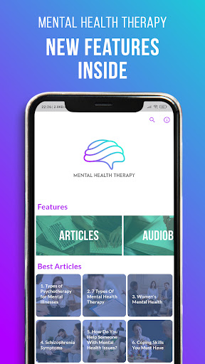 Android application Mental Health Therapy screenshort