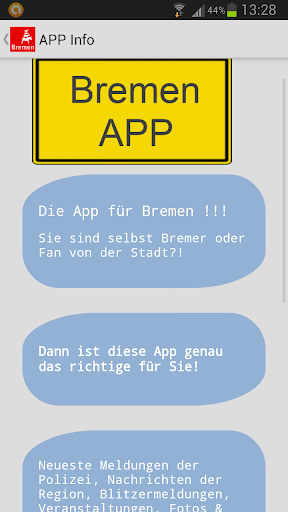 Android application Bremen APP screenshort