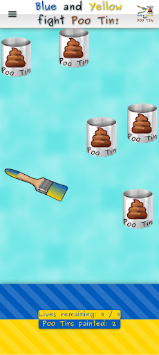 Blue and Yellow fight Poo Tin! Screen 3