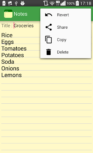 Notes - Notepad Screen 3