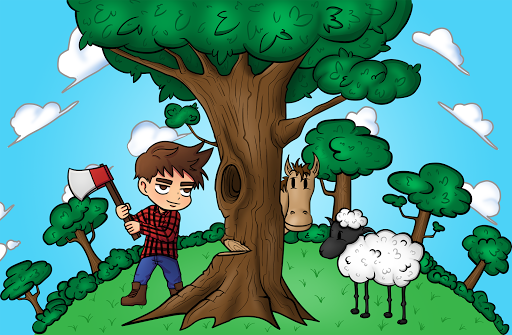 Android application Tap Tap Timber - Wood Tycoon screenshort
