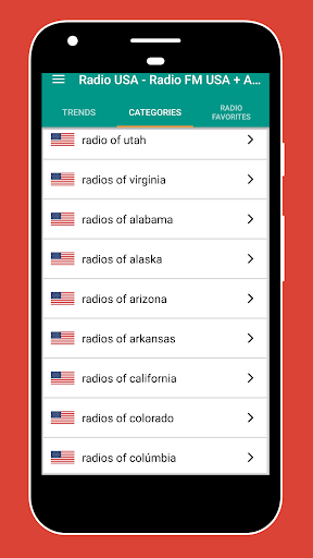 Android application Radio USA - FM Radio Online screenshort