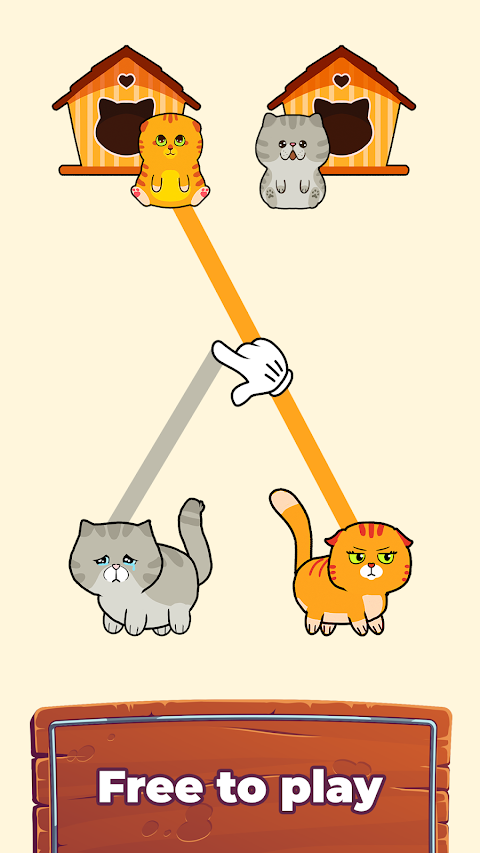 Cat Rush Puzzle: Draw To Saveのおすすめ画像1