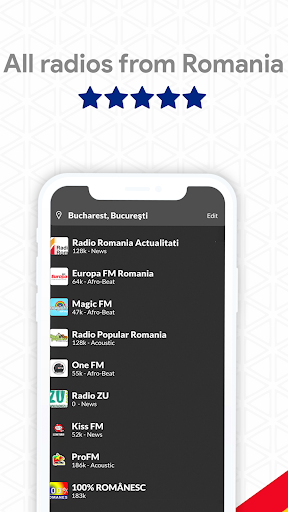 Android application Rádios Romênia screenshort
