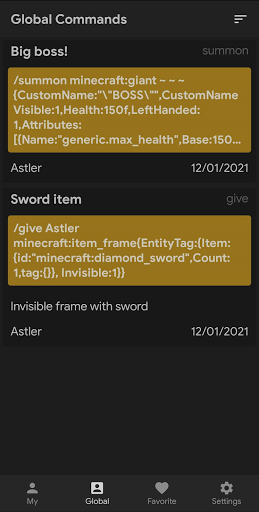Commands Generator Screen 2