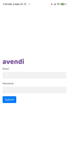 Android application Avendi screenshort