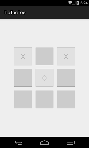 Android application TicTacToe screenshort