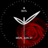 Rose Analogue Watch Face