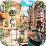 Tile Puzzle Peaceful Places icon