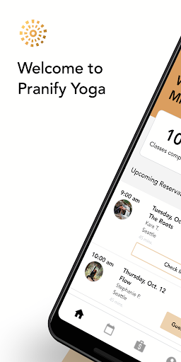 Android application Pranify yoga screenshort