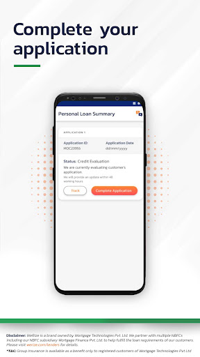 WeRize Customer App Screen 2