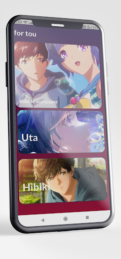 Android application Bubble Anime Wallpaper screenshort