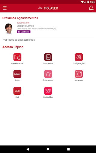 Android application FioLaser screenshort