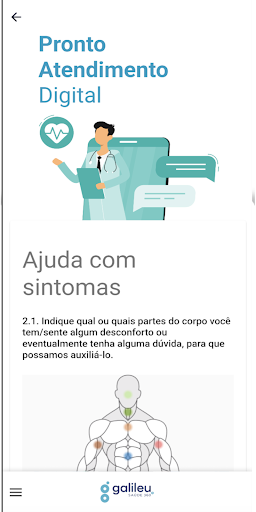 Android application Galileu Saúde screenshort
