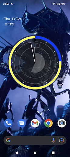 Analogue Battery Clock Screen 2