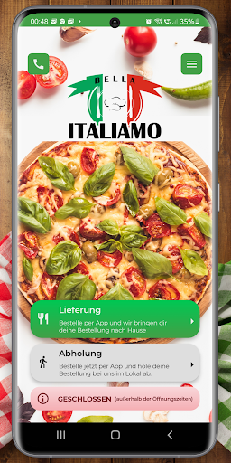 Android application Bella Italiamo Wien screenshort