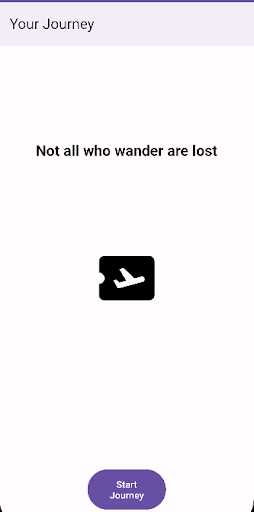 Android application My Journey screenshort