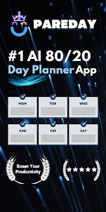 Pareday: 80/20 AI Day Planner