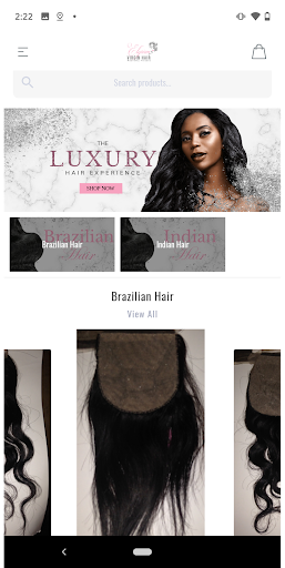 Android application Elysian Virgin Hair screenshort