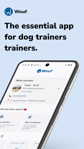 Android application Wouf - The dog trainer' app screenshort