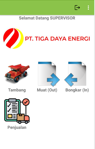Android application Tiga Daya Energi, pt screenshort