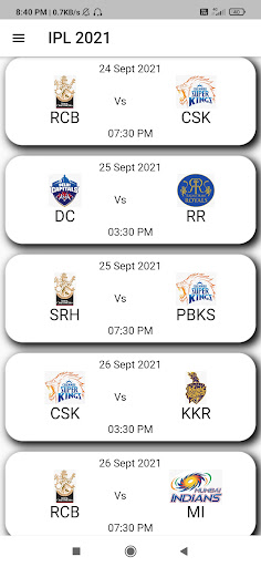IPL 2021 Dream XI , Schedule , Points table, News