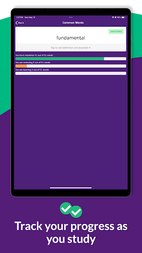 Screenshot of TOEFL Vocabulary Flashcards