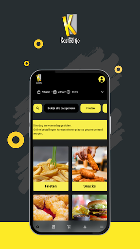 Android application Frituur 't Klein Kasteeltje screenshort