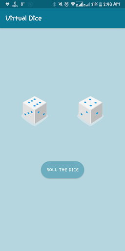 Android application Virtual Dice screenshort