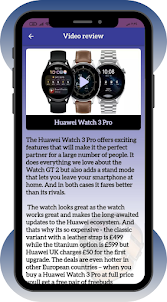 Huawei Watch 3 Pro guide