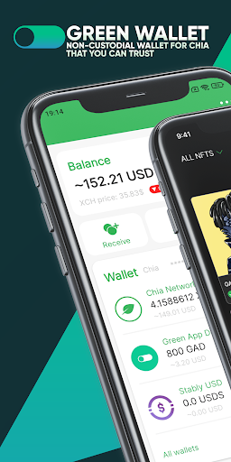 Android application Green Wallet: Chia (XCH) screenshort