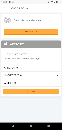 Siirrot Driver Screen 2