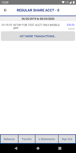 Employees Choice FCU Mobile Screen 3