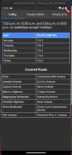 Android application Pinoy Trapiko screenshort
