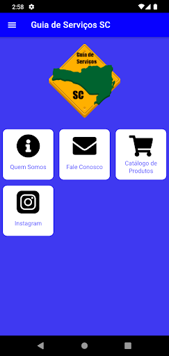 Android application Guia de Serviços SC screenshort