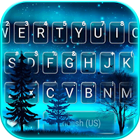 Aurora Skies Keyboard Backgrou
