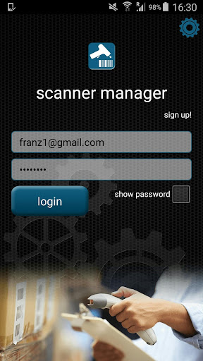 Android application Scanner Manager screenshort