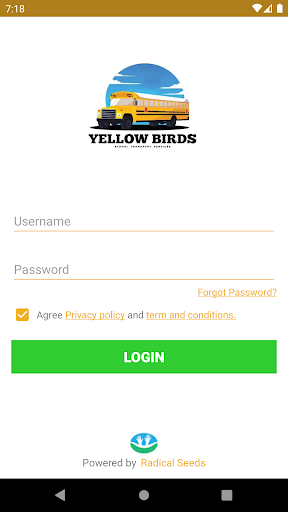 Android application Yellow Birds screenshort