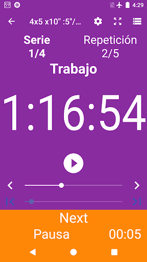 Vista previa de la aplicación