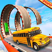 Real School Bus Mega Ramp Stunts Simulator