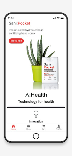 Android application AuraHealth screenshort
