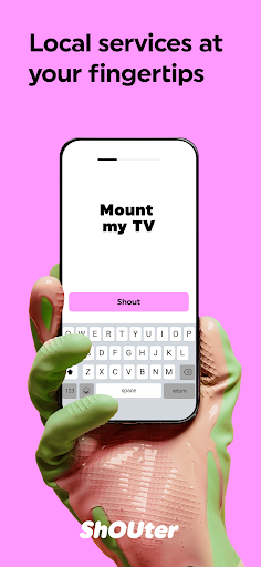 Android application Shouter screenshort