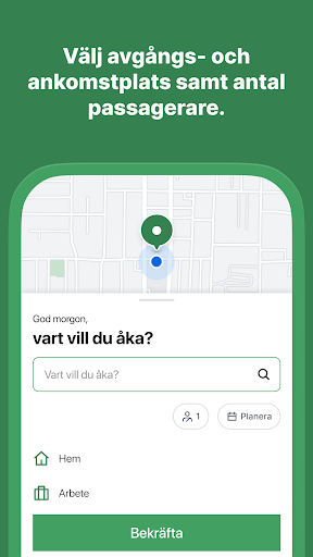 Android application paxa Din Tur screenshort