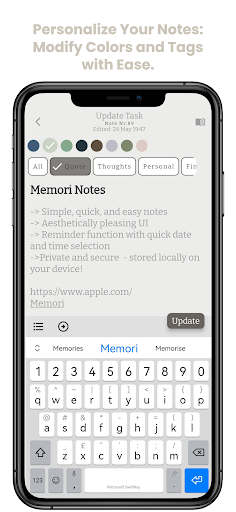 Screenshot of Memori Note -Notes to remember